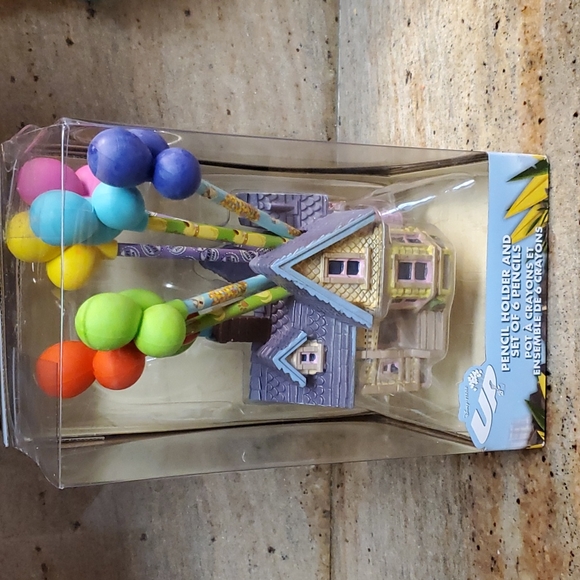 Disney Other - Disney pixar up pencil holder and 6 pencils